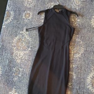 Black midi dress